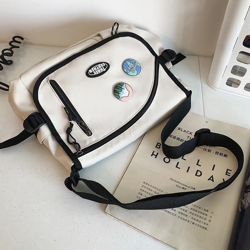Canvas Bag Women's Large Capacity Postman Bag Women's Male Student One Shoulder Crossbody Bag
