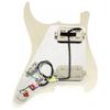 Musiclily Pro SE Предварительно распаянный пикгард с хамбакером Alnico 5 и мини-тумблером для электрогитары Strat, 3-слойный, кремовый ST-HH-OMHA,