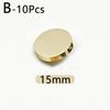 10pcs Shank Sewing Buttons Windbreaker Coat Shirt Button Metal Buttons Round Flat Shape