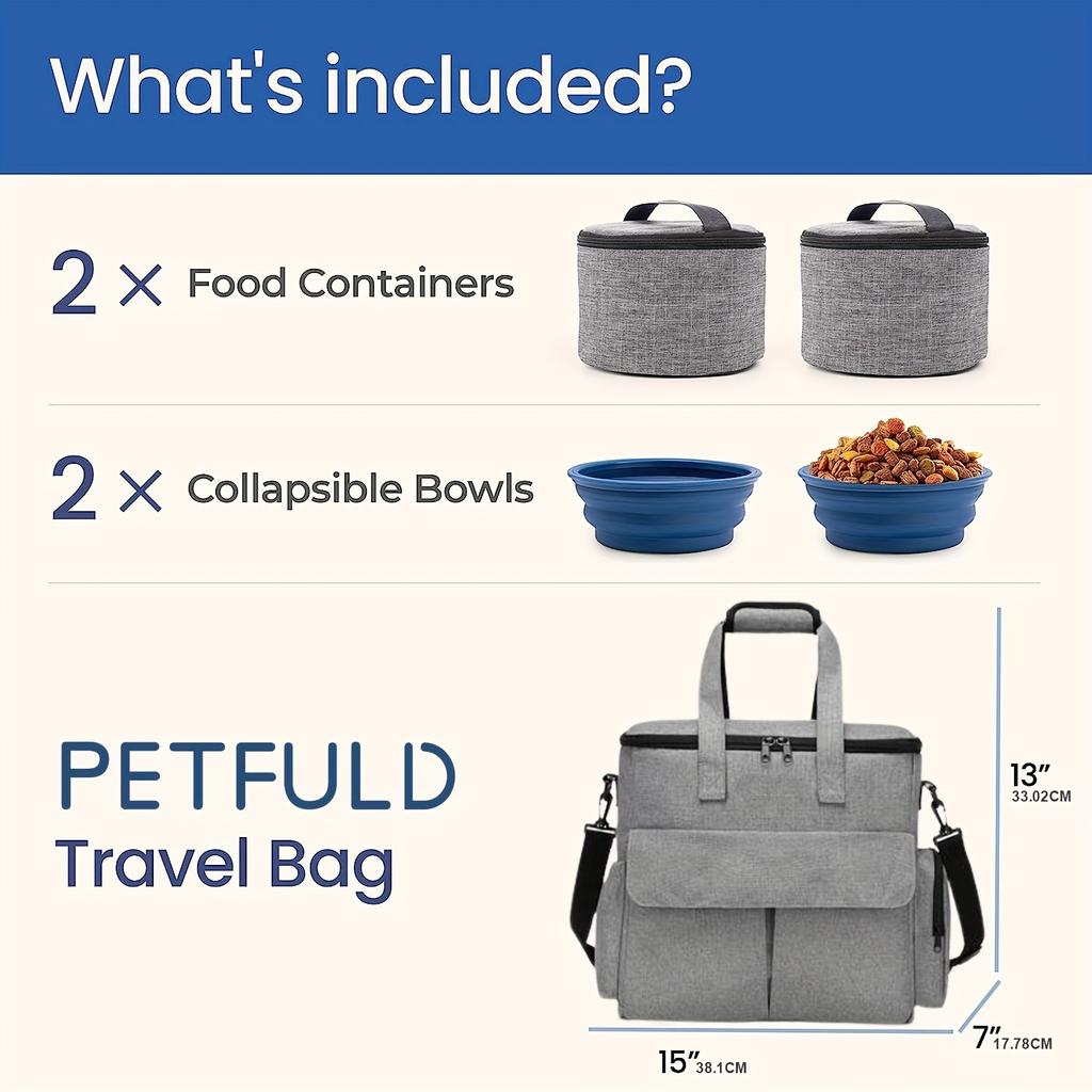 Удобный дорожный набор для собак для поездок на выходные и приключений на свежем воздухе