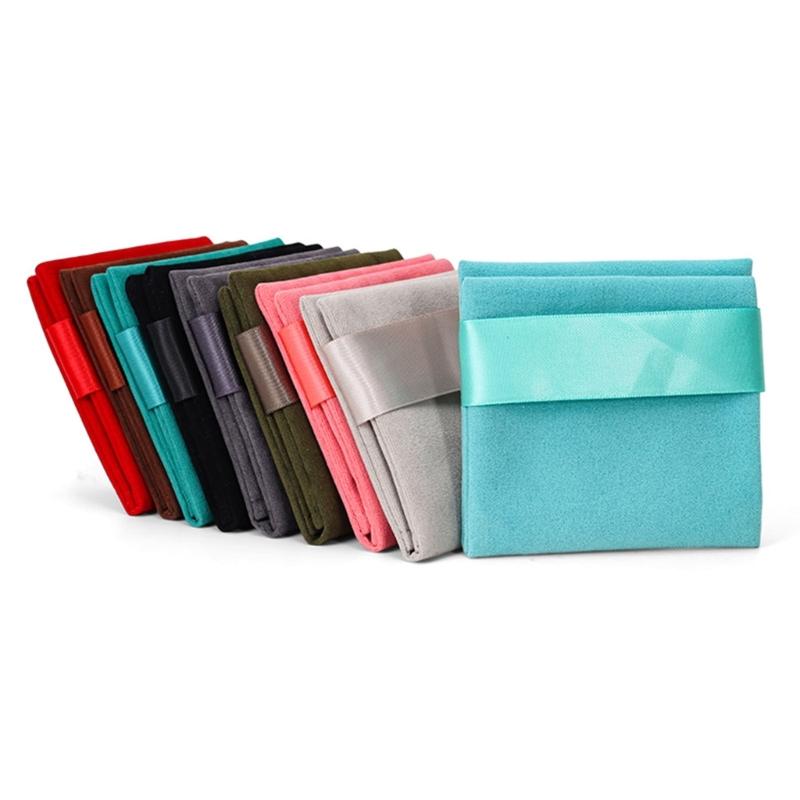 Стильный бархатный мешочек для украшений, мешочек для ожерелья, органайзеры для хранения, бархатная текстура, подходит для путешествий на открытом воздухе и повседневного использования