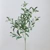 Искусственная Оливковая Ветка Поддельные Десять Раздвоенных Оливковых Зеленых Листьев Фрукты Ветка Декор