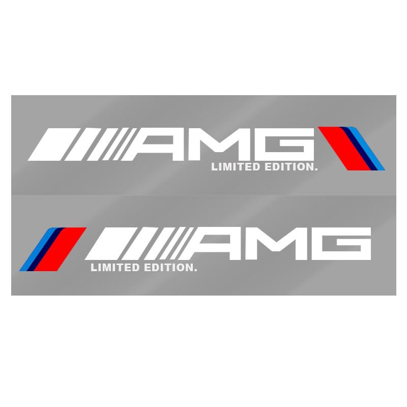 2 шт. Наклейка на боковую дверь автомобиля, значок, наклейка, украшение, эмблема для Mercedes-Benz AMG C200 C300 A B C E GLA CLA GLK GL ML GLE W204 W205 W203 W211 W212 W213