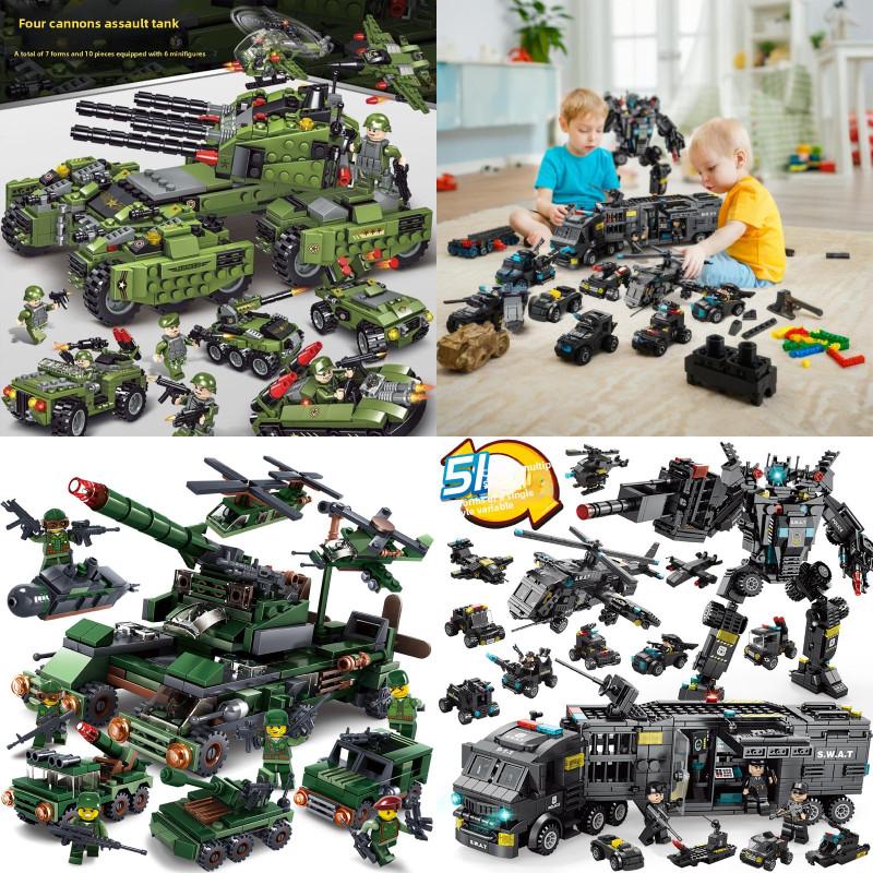 Конструктор Танк 8в1 Военный Тяжелый Танк Модель Конструктор Армейские Игрушки Мальчик