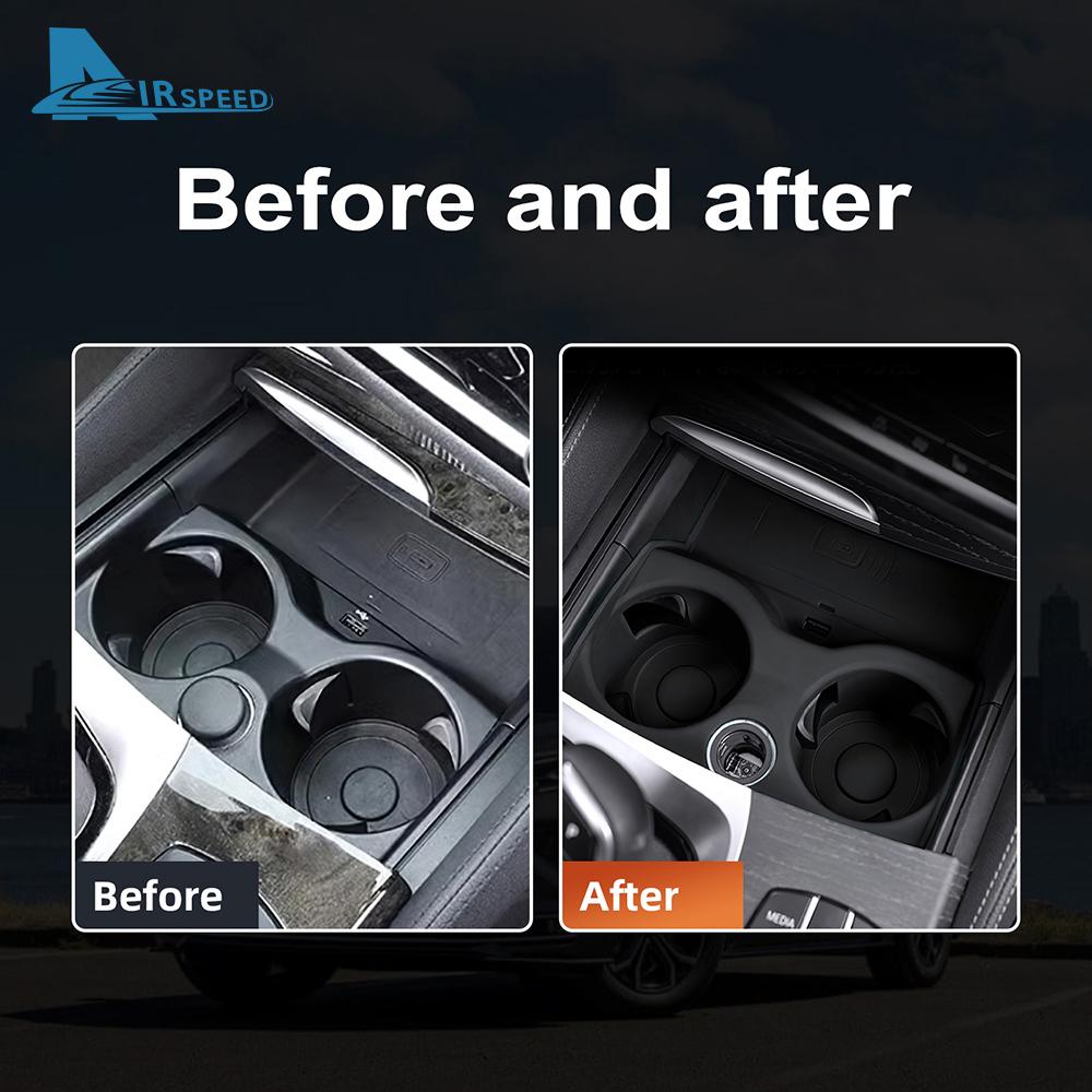 Silicone Anti-Slip Cup Holder Mat for BMW 5 Series G30 G38 6 Series G32 6 GT 2018-2023
