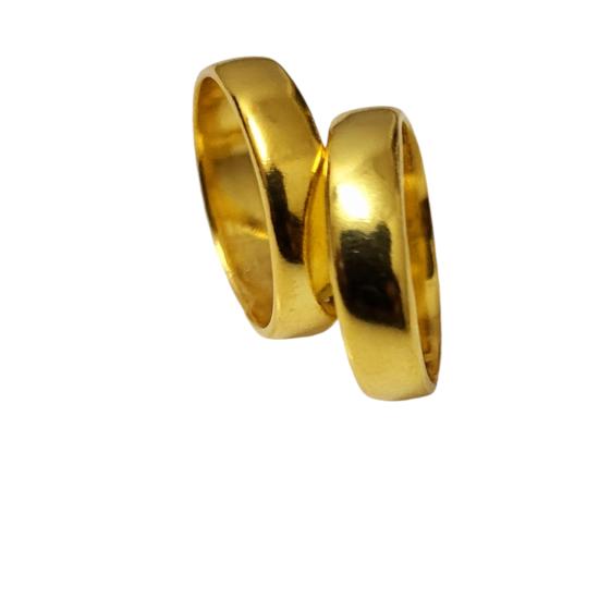 Natural Silver Band Ring 925 Sterling Silver Gold Plated Ring, Best Gift Single Ring Band