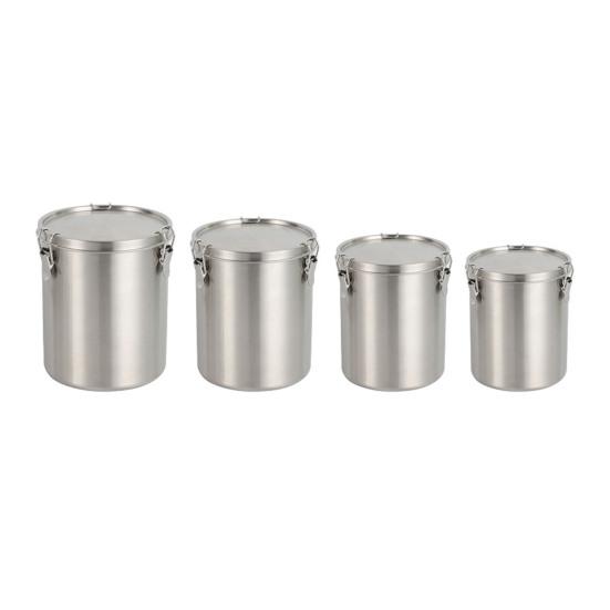 Герметичный контейнер для хранения еды из нержавеющей стали, банка для корма для домашних животных с крышкой для собак