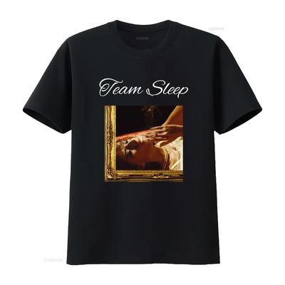 Футболка с обложкой альбома группы Team Sleep винтажная стираная дышащая модная универсальная слегка мягкая удобная эластичная
