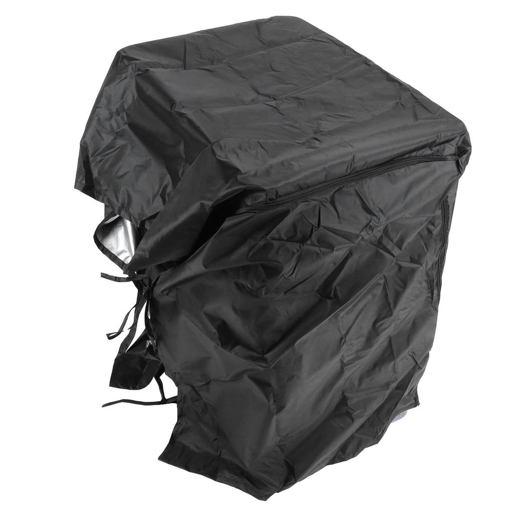 Чехол для стиральной машины, ткань Оксфорд с серебряным покрытием 210D, защита для сушилки для балкона, 74x71x101 см, черный