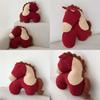 Year Of The Horse Cartoon Plush Cushion With Pp Cotton Filling For Home And Office Use