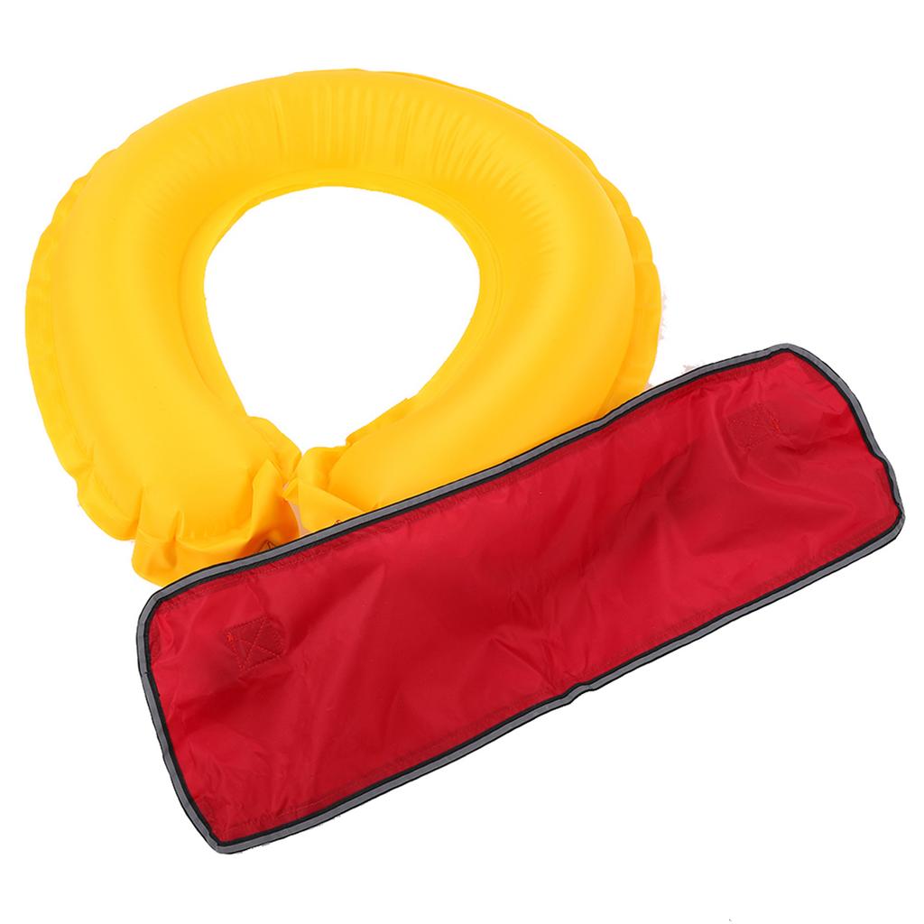 Adjustable Inflatable Life Jacket Belt With Reflective Tapes and Whistle (red)