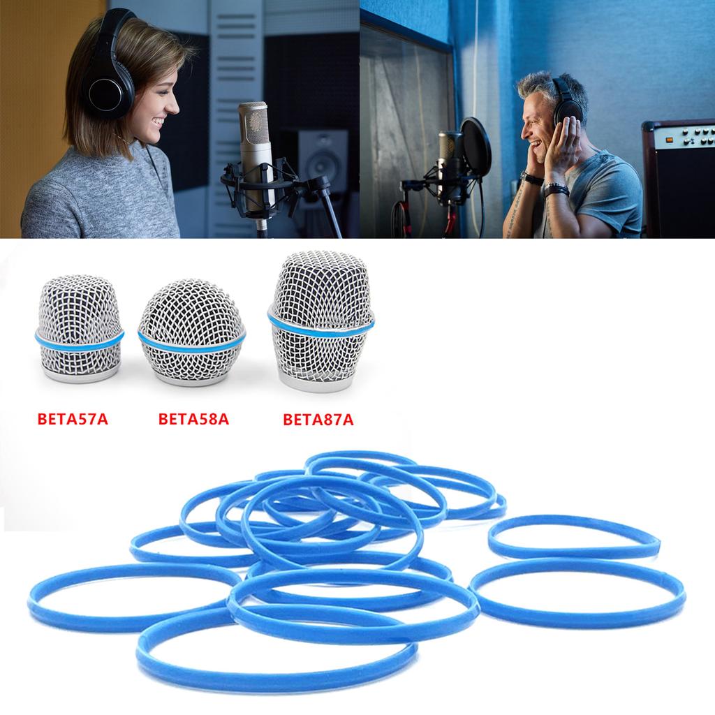 Резиновые кольца для микрофона Shure BETA58A/87A, улучшенный захват и защита, подходят для нескольких моделей