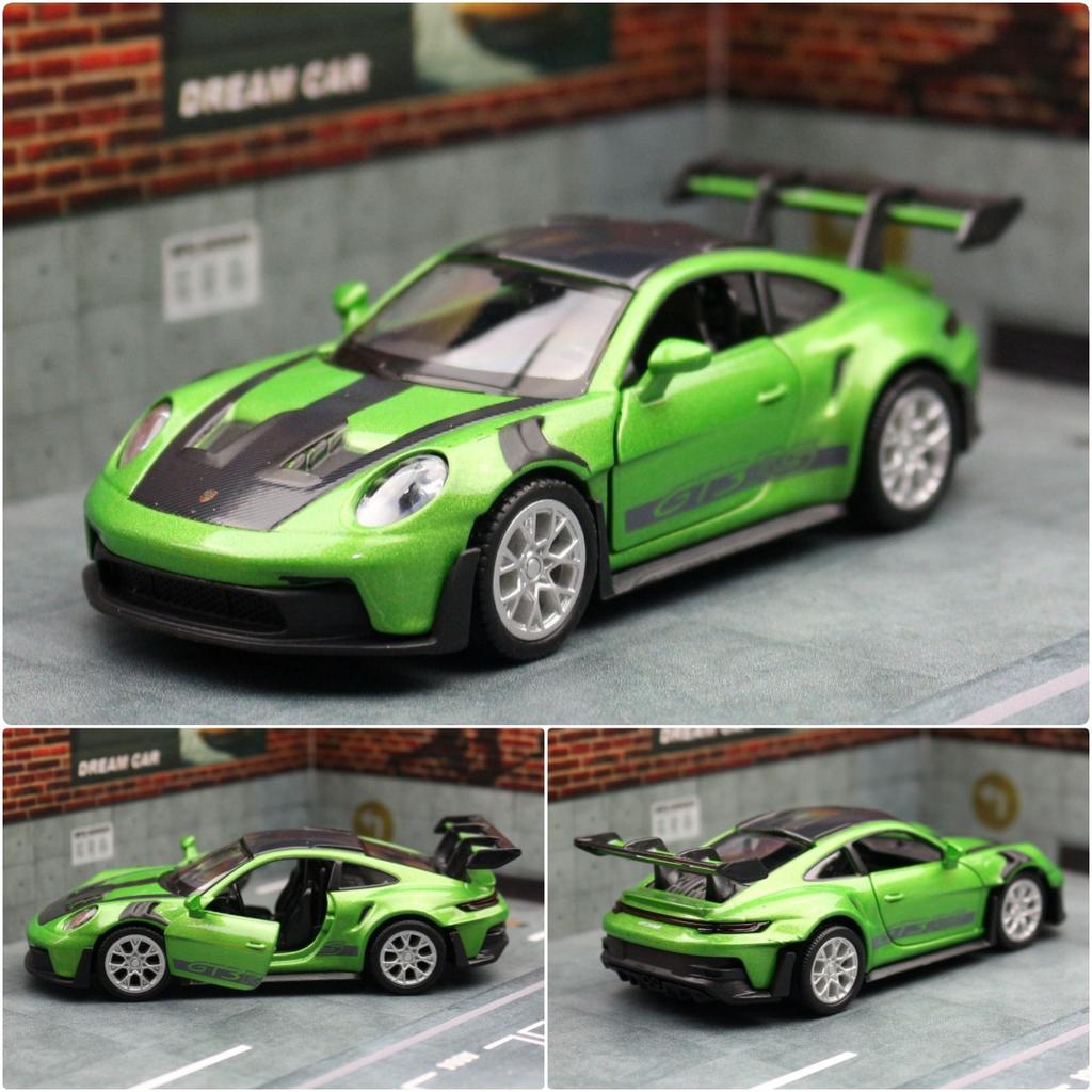 1:36 Porsche 911 992 GT3 RS Alloy Track Racing Car Model Diecast Metal Sports Car Vehicles Model Simulation Collection Kids Gift