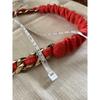Used Super Rare! CHANEL  Tweed x Chain Head Accessory Headband
