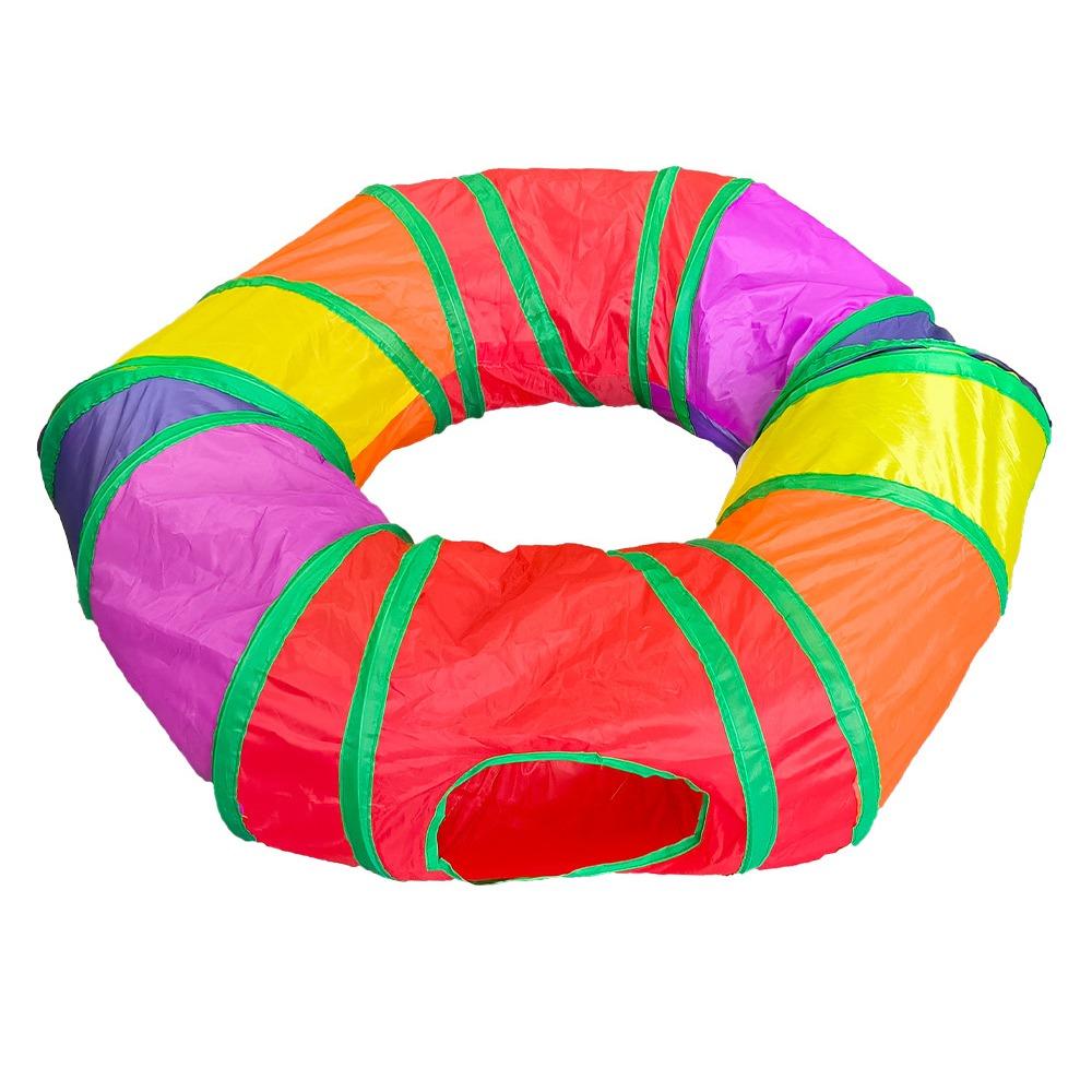 Breathable Cat Tunnel Tube Polyester+Steel Wire Pet Fun Play Toy Portable Cat Nest Guinea Pig
