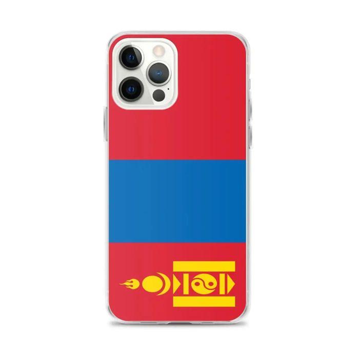 Coque iPhone - Multicolore - Drapeau Mongolie - Souple - Compatible iPhone 12 Pro Max - Design Unique