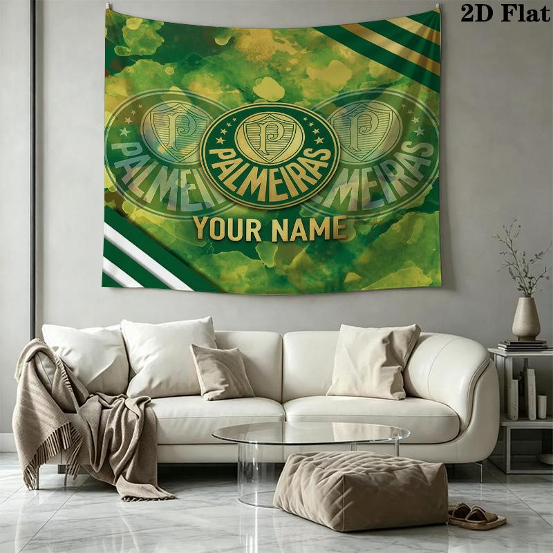 Custom Name PalmeirasPrinted Tapestry – Wall Hanging for Bedrooms, Dorms, and Home Decor