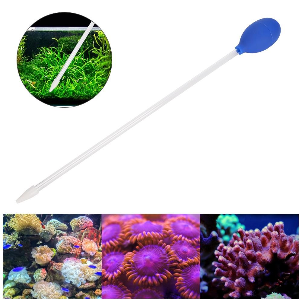 Акриловая кормушка для кораллов, устройство для смены воды, отсос для очистки аквариумов от экскрементов, трубчатый кормушка для рыб, синий коралл
