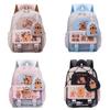 Bag School Childrens Cartoon Capybara Pattern Ergonomic Shoulder Kindergarten