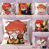 M-Mystic M-Messenger 707 Chibi Cushion Cover Plush Fabric Soft Double-Sided Printed Sofa Warm Winter Home Gift Pillow Cover