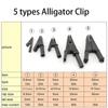 Зажим «крокодил», изолированные зажимы «крокодил», адаптер, зажим для аккумулятора, подходит для сварки, штекер типа «банан» 2 мм, 4 мм, тестовый провод черного цвета