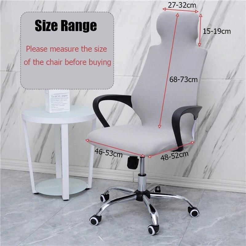 Stretch Game Chair Cover with Headrest for Office Internet Cafe Computer Armrest Gaming Chair Covers Printed Fabric Seat Case