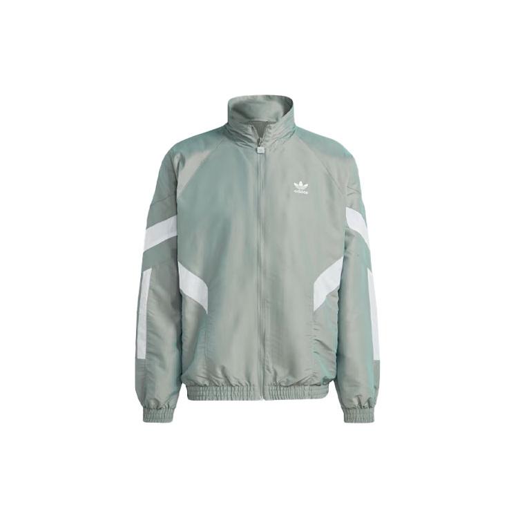 Adidas Originals Jackets Men's Light Green Stand Collar Moderate Other HR8579