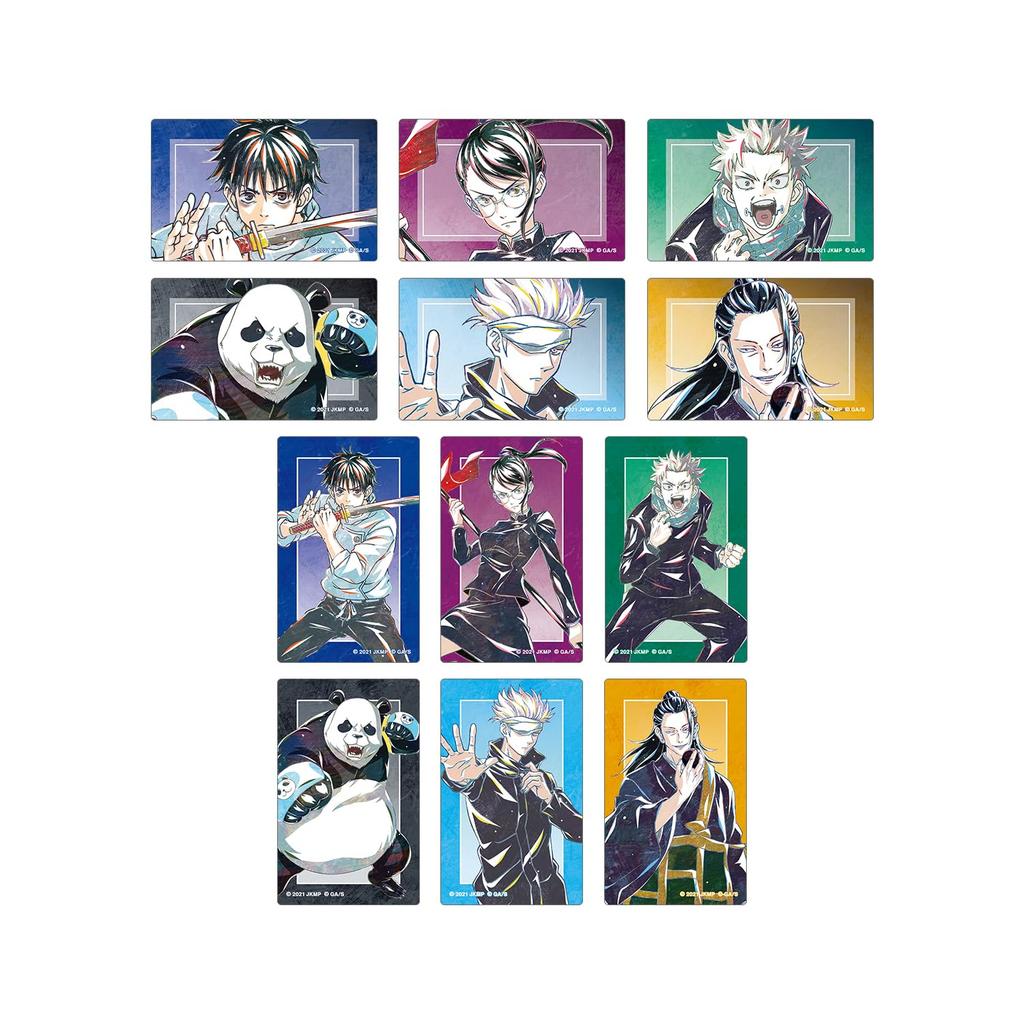 Магическая битва 0 фильм" Торговые наклейки-карточки Ani Art 2-е издание Коробка из 12 штук