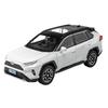 1/22 Toyota RAV4 SUV Alloy Diecast Model Car Toy 6 Doors Can Be Opened Pull Back Sound and Light Vehicle Toys Collectibles Gifts