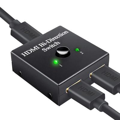 Переключатель HDMI 60 Гц, 2 входа 1 выход, 1 вход 2 выхода, поддержка 4K 3D HD 1080P, совместимость с Firestick, Xbox PS4 Roku HDTV