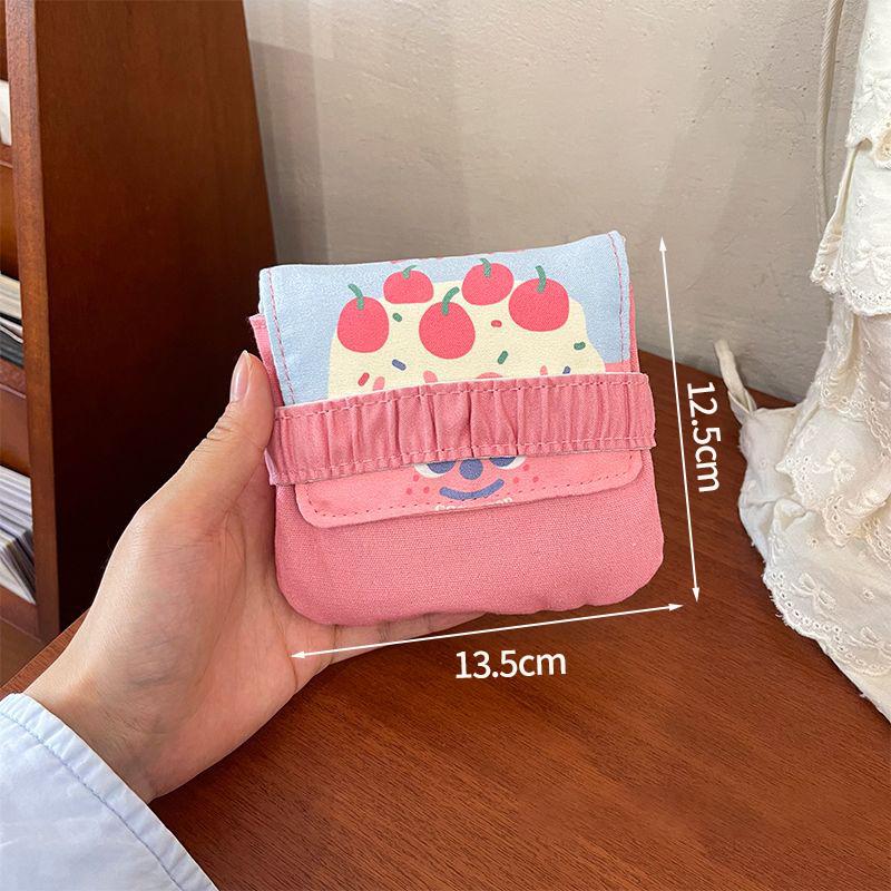 Women Travel Mini Sanitary Napkin Tampon Storage Organizer Small Sanitary Napkin Bag Make Up Coin Money Lipstick Storage Pouch