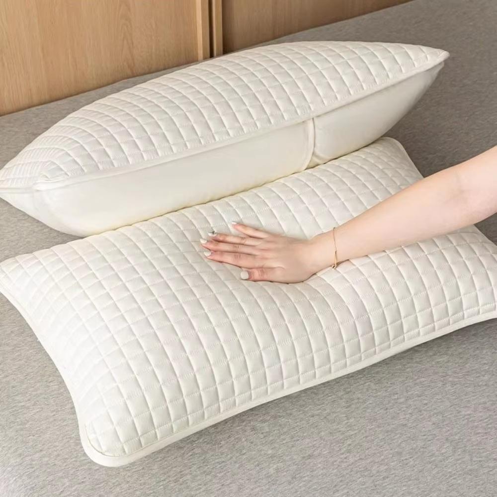 2PCS Sweatproof Dust Proof Pillow Cases Stain Prevention Pillow Towel Pillows Isolation Layer Hotel