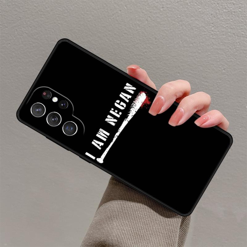 Negan Walking Dead Phone Case For Samsung Galaxy S25 S23 S30 S21 S20 FE S24 S22 Ultra Note 10 20 Plus Silicone Cover lite