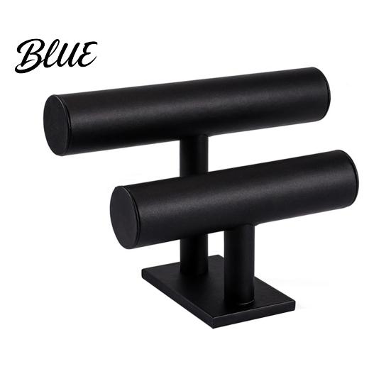 Decorative Jewelry Rack Double-Tier Bracelet Stand Watch Display Horizontal Desktop