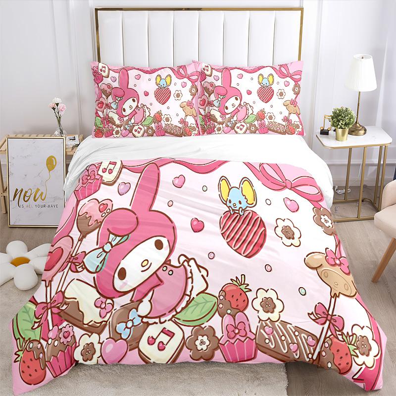 Melody Sweet Fantasy Print 3Pcs Bedding Setduvet Cover With 2 Bedropillowcase Home Birthday Gift