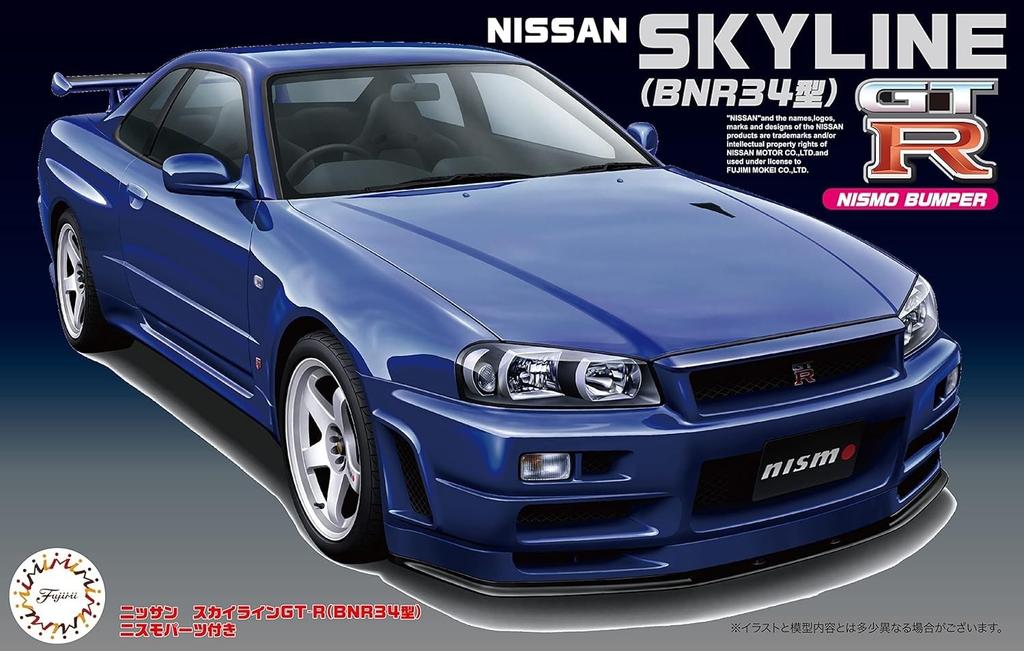 Модель Fujimi Skyline серии inch up с деталями Nismo 1/24 No.64 GT-R (Тип BNR34) ИД-64
