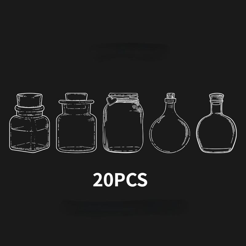 Набор закладок из сушеных цветов, материал ручной работы «сделай сам», тисненный прозрачный образец бутылки, весенний памятный подарок, креативная закладка ручной работы для студентов