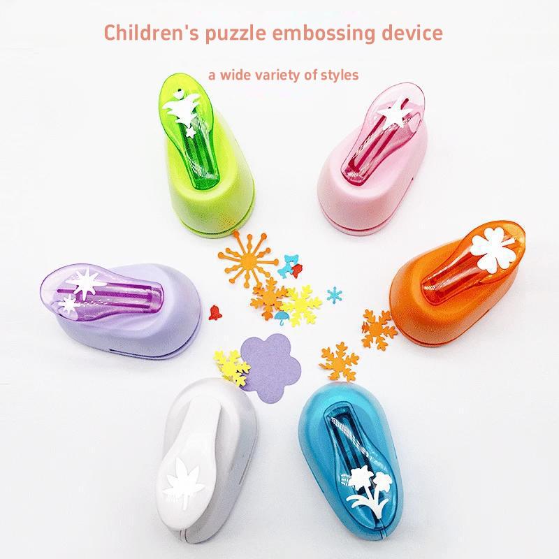 Stamp Border Diy Hole Puncher Stamp Shape Craft Punch Embossing Machine Round Hole Punch Toothed Puncher Embosser