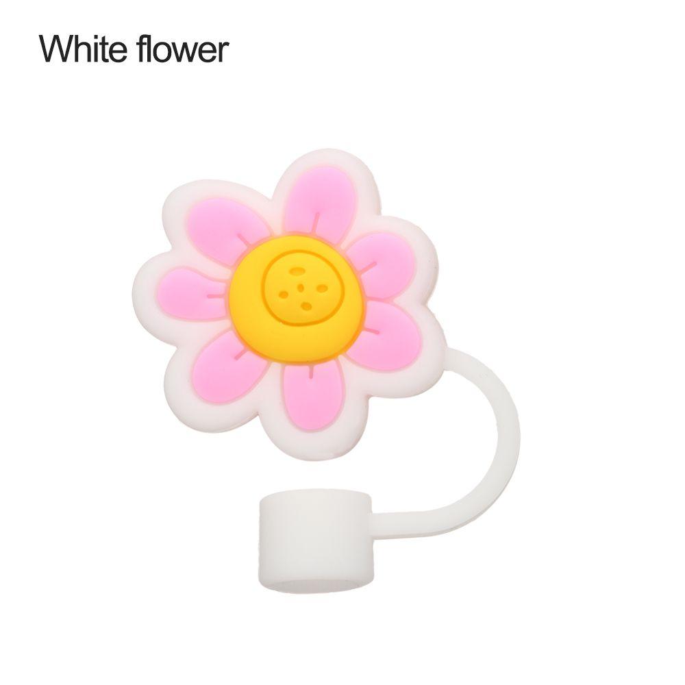 Sealing Lids Drinkware Accessories Cartoon Straws Plugs Silicone Dust-Proof Cap Pipette Tip Cover