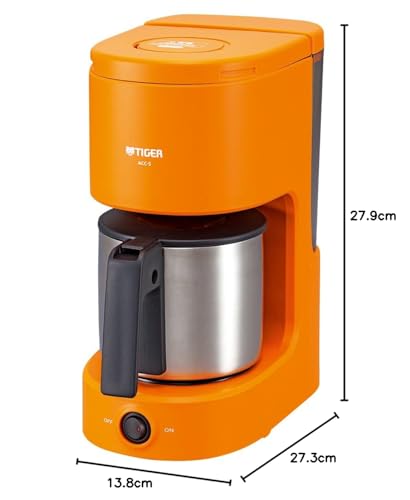 Tiger Coffee Maker 6 Cup Stainless Steel Server Orange ACC-S060-D Tiger