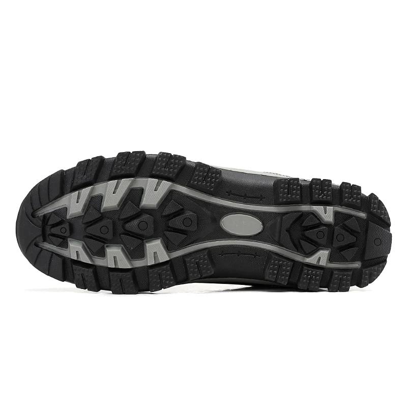 Мужская теплая обувь для улицы, кожаная обувь для альпинизма, плюшевые зимние мужские повседневные кроссовки, водонепроницаемые, трендовые, новые, теннисные, спортивные, на шнуровке, маскулино