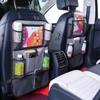 Car Back Seat Organizer Touch Screen Tablet Holder Automatic Storage Pocket Protector Travel Seat Back Organizer Kick Mats Seat Interior Accessories