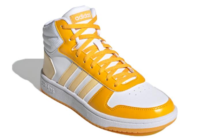 adidas Кроссовки Hoops 2.0 Mid 'Белый Желтый' Женские G55054