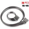 10/20 шт. Комплект обжимных хомутов пыльника ШРУСа вала привода, нержавеющая сталь, регулируемый, НОВЫЙ