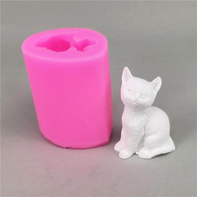 Портативные 3D формы для мыла, 1 шт., инструменты для украшения торта, универсальная форма для маленьких кошек, форма для свечей, форма для мыла, форма для шоколада
