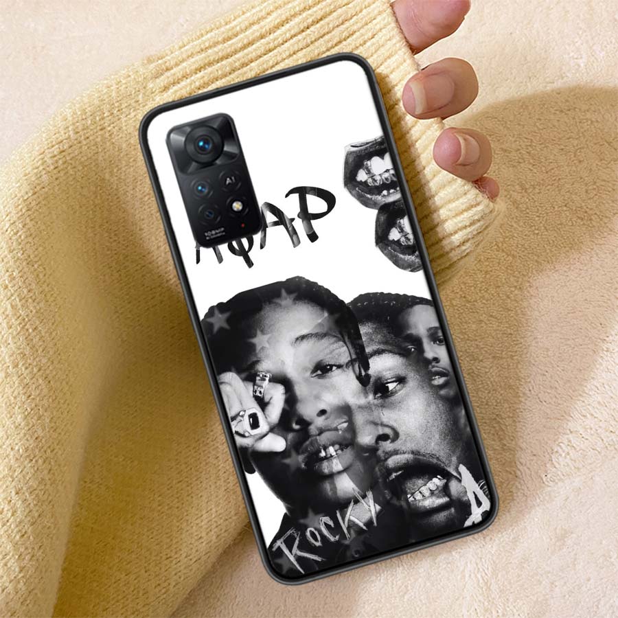 Чехол для телефона A-A$AP R-Rocky Rapper Для Redmi Note 13 14 15 Pro Plus 12 13C 12C 15C 9 10 10C 9T 9C 9A ТПУ Мягкий чехол Прозрачный Чехол для телефона