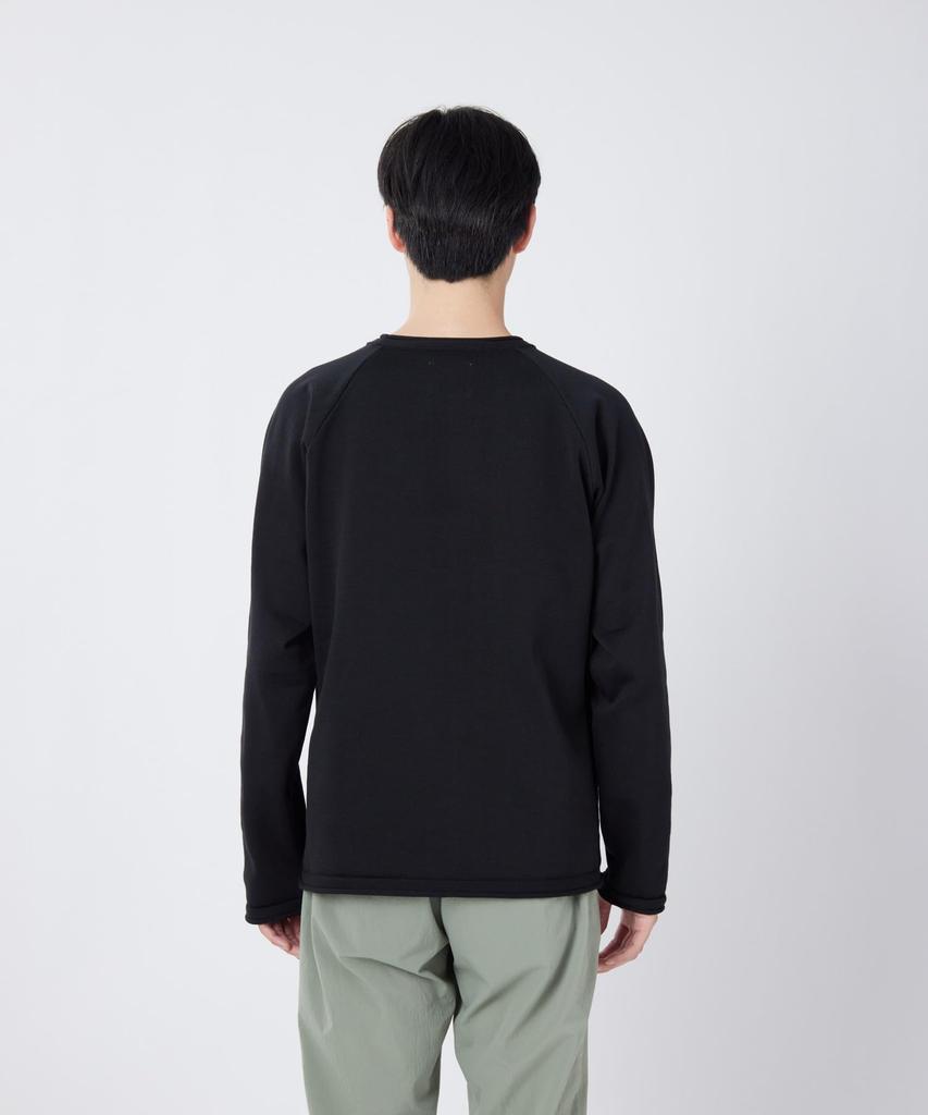 Snow Peak Knit Pullover Knit Sweater Cut and Sew Long Sleeve BLUE M Water-Repellent KN-26SU001 T-Shirt Men's Women's