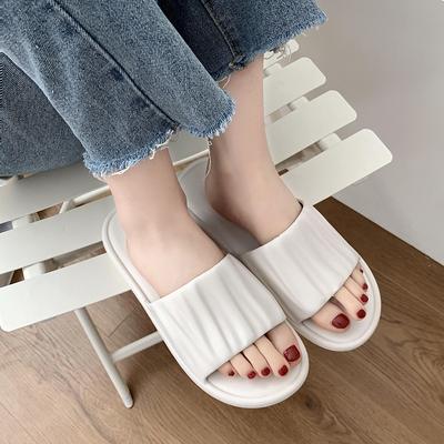 Модные женские новые тапочки с мягкой подошвой, дезодорирующие, гофрированные тапочки для ванной, домашние шлепанцы, модные