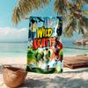 proof beach towel with Wild Kratts pattern - soft,absorbent,quick-drying,machine washable - perfect for swimming,camping,bathing