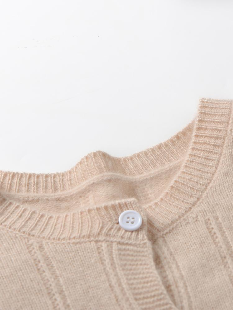 Женский кашемировый кардиган Qinghe кашемир 30% кашемир 70% шерсть осенне-зимний кашемировый кардиган мягкий и теплый